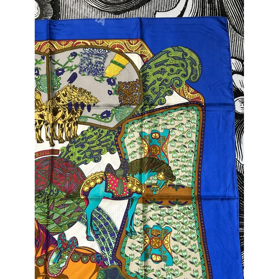 HERMES（エルメス） スカーフ 90 カレ ART des STEPPES ステップ 美術