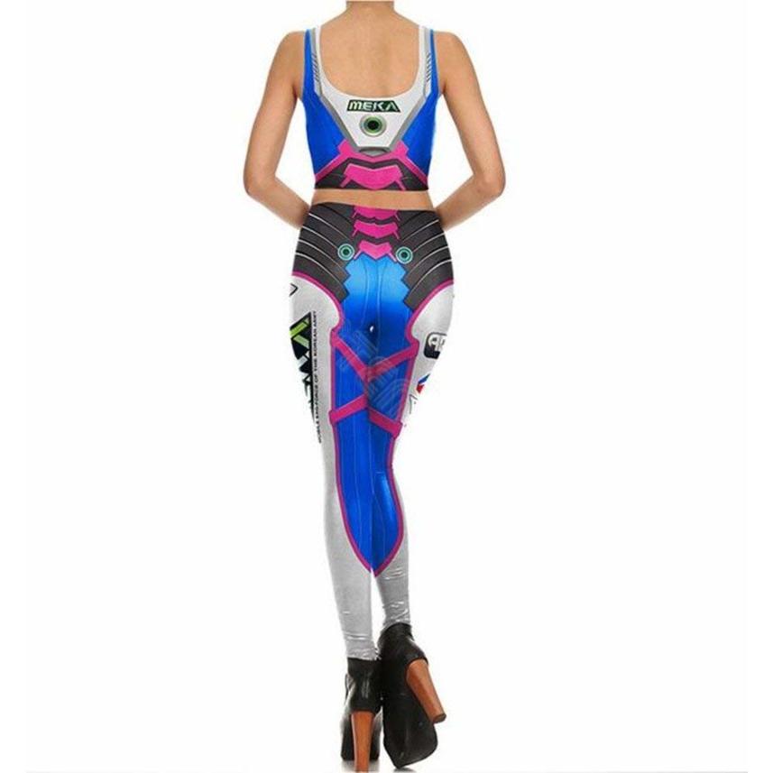 スチームパンク 近未来 レギンス タンクトップ 上下セット メカニカル