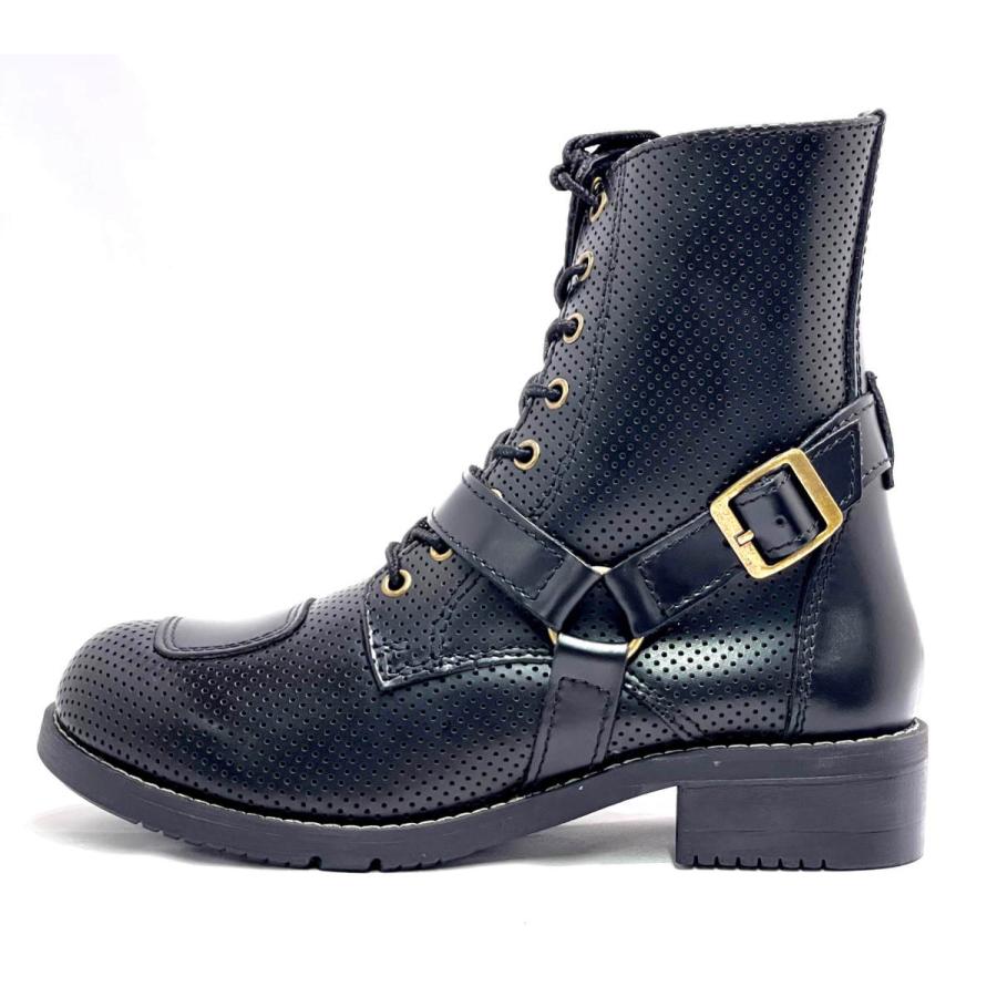 パンチングファルコン 本革バイクブーツ ◇当日出荷(平日正午12：00