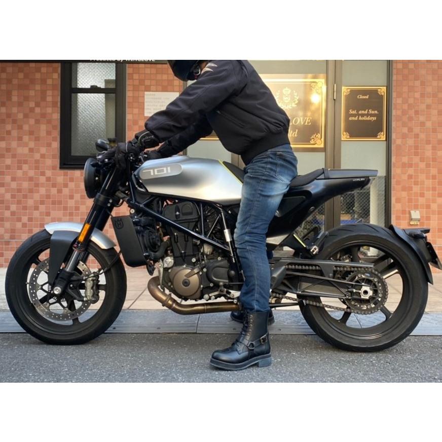 厚底ファルコン 本革バイクブーツ ◇当日出荷(平日正午12：00までのご