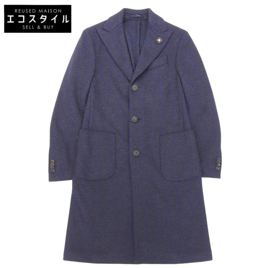 LARDINI（ラルディーニ） 美品 ウール ヘリンボーン ピークドラペル