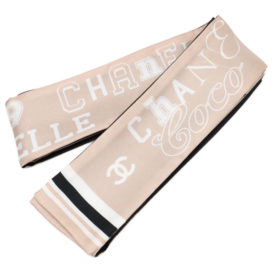 CHANEL（シャネル） 新品同様/ ロゴxココマーク シルク ツイリー