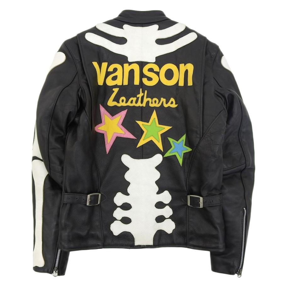 VANSON（バンソン） 美品 モデルB BONE ボーン ライダース レザー