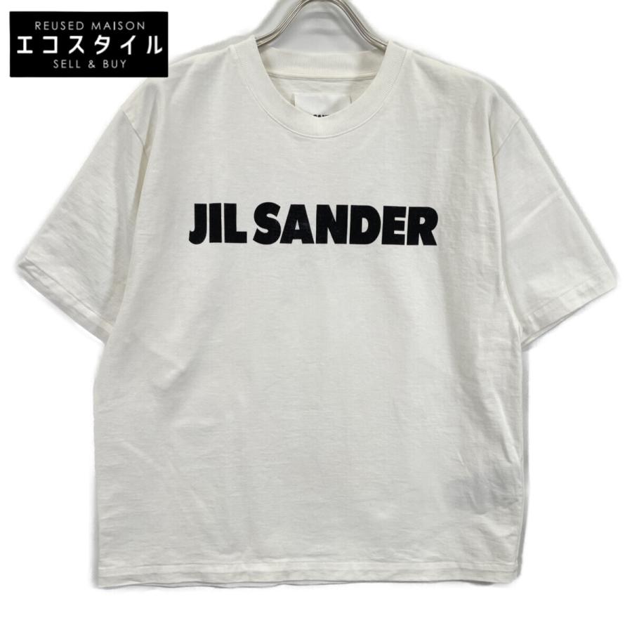JIL SANDER（ジルサンダー） J02GC0001 ホワイト フロントロゴ Tシャツ