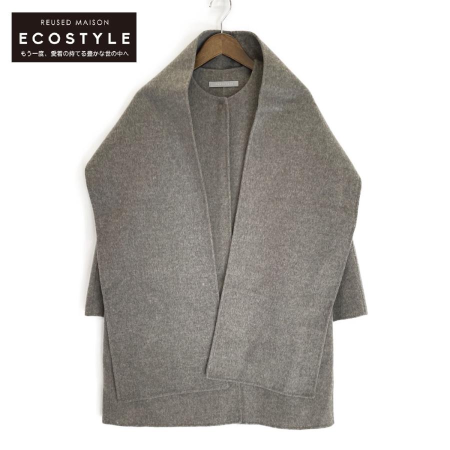 Theory luxe セオリーリュクス 21AW グレー カシミヤ混 ストール付き