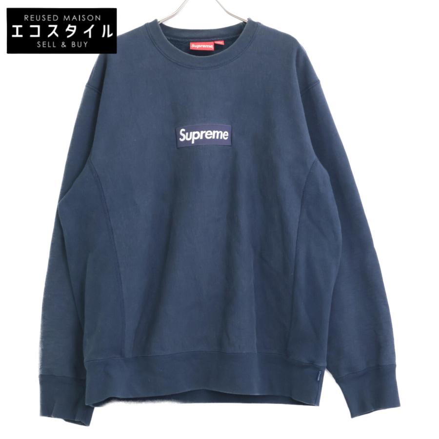 Supreme（シュプリーム） ネイビー ボックスロゴ スウェットトレーナー