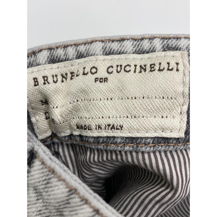 BRUNELLO CUCINELLI ブルネロクチネリ ライトグレー テーパードデニム