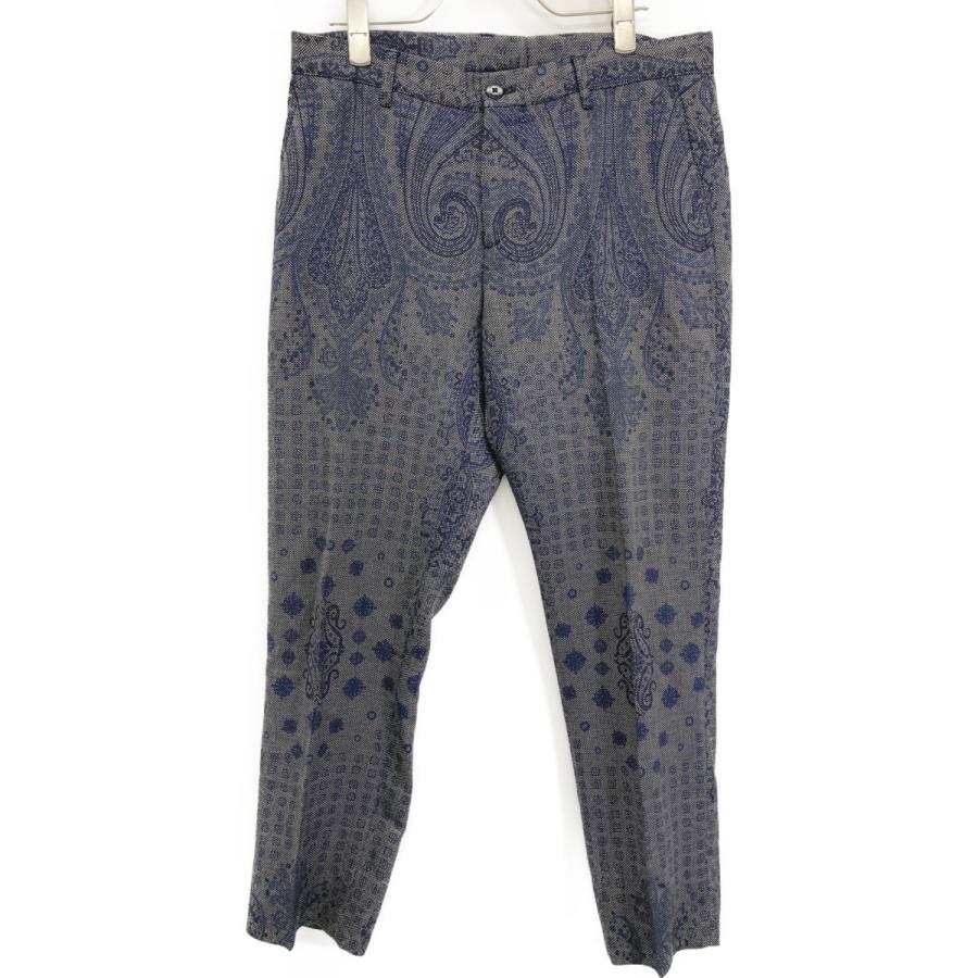ETRO（エトロ） ネイビー ペイズリー柄 ウール セットアップ ネイビー