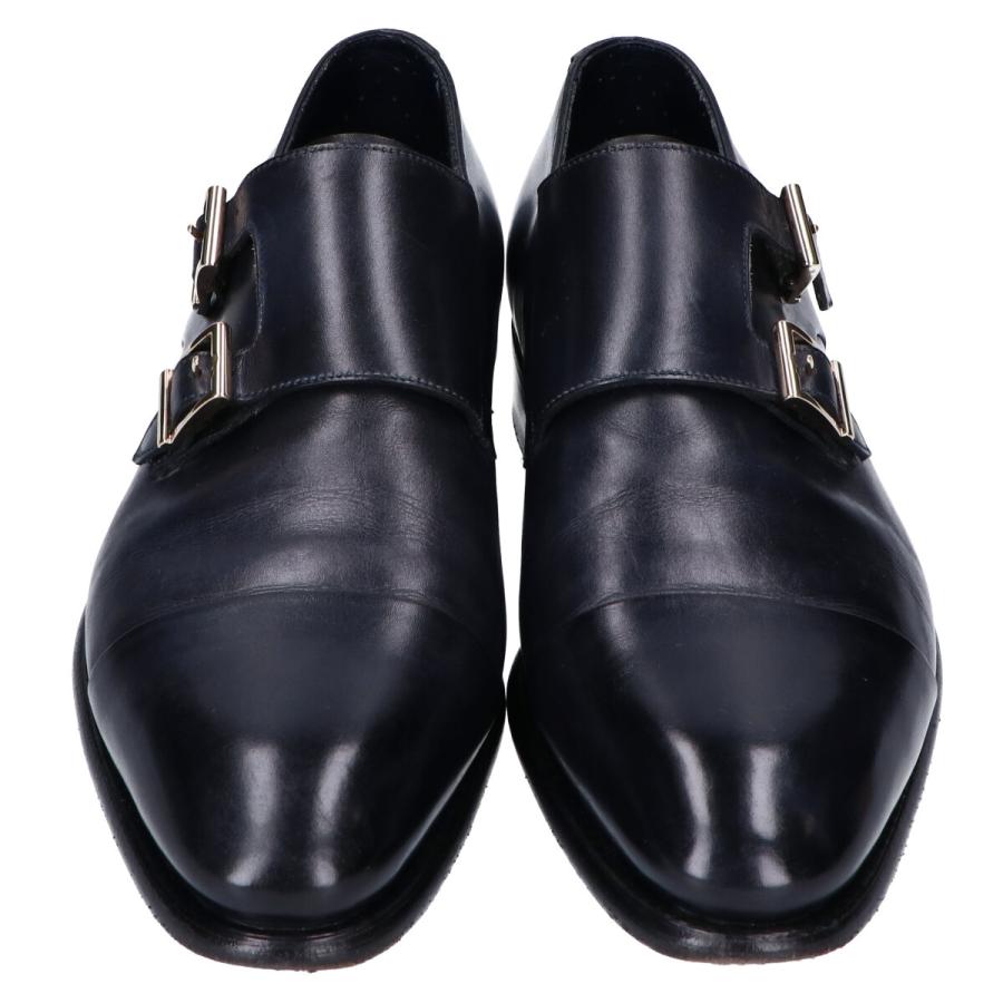 SANTONI（サントーニ） 美品/ ダブルモンクストラップ レザー シューズ