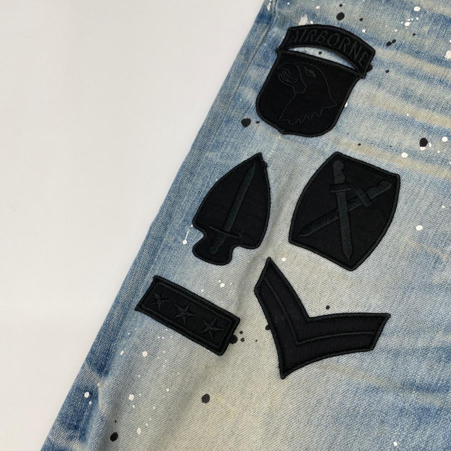AMIRI アミリ ライトブルー USED加工 ペインター スキニーパンツ 33