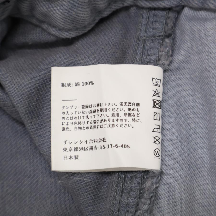 THE SHISHIKUI シシクイ フェイドブルー コットン100 ペインターパンツ