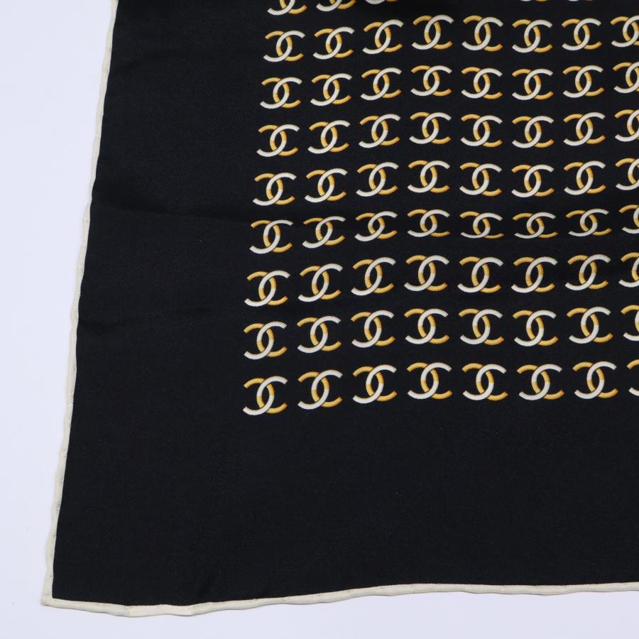 CHANEL（シャネル） 美品/ ココマーク 総柄 シルク100％ スカーフ