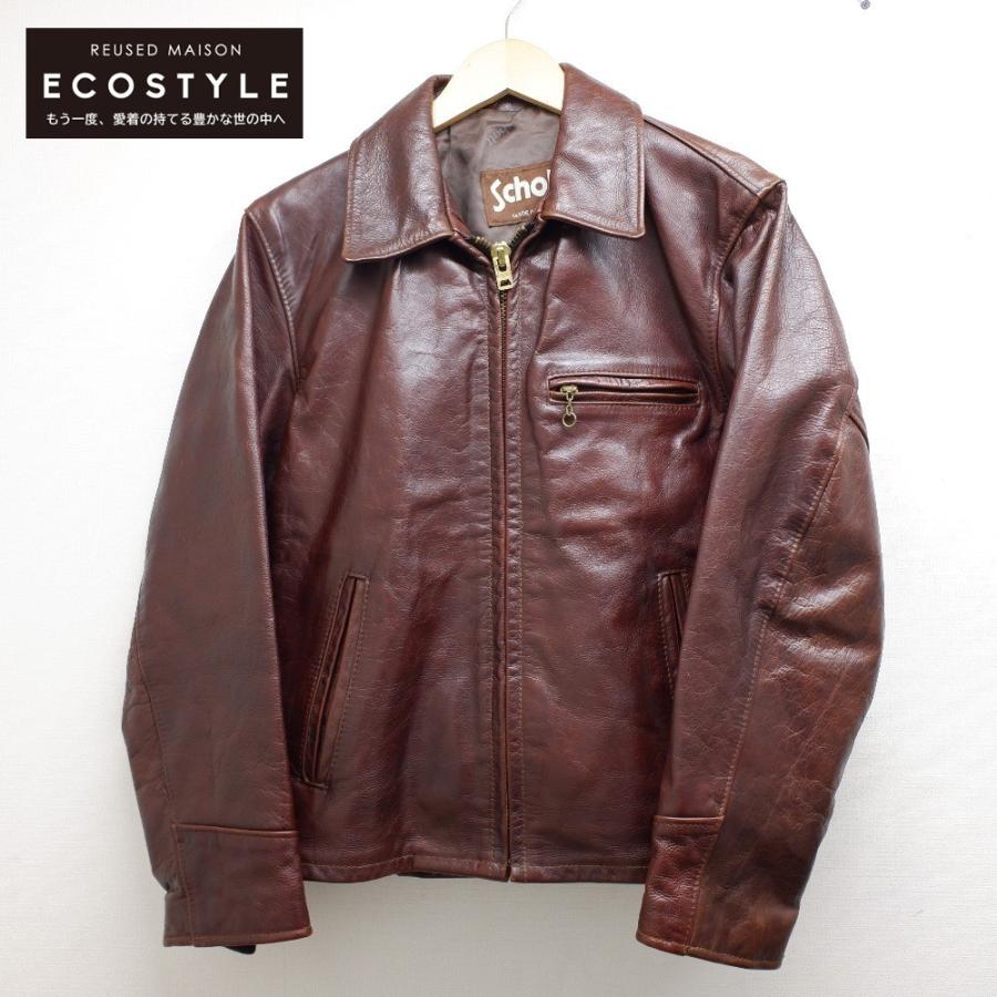 Schott N.Y.C（ショット） SCHOTT 659 襟付 レザーシングルライダース