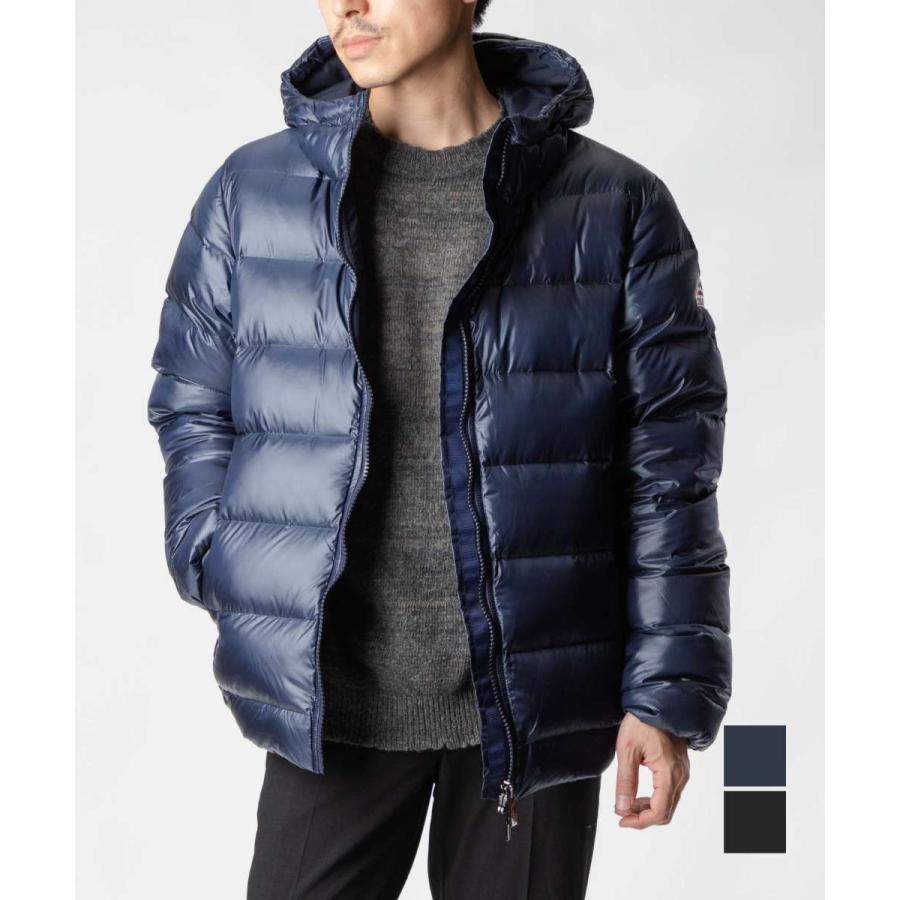 PYRENEES フード付きダウンジャケット M ネイビー