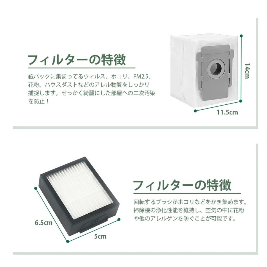 ルンバ irobot roomba メンテナンスセット 消耗品 互換品 紙パック