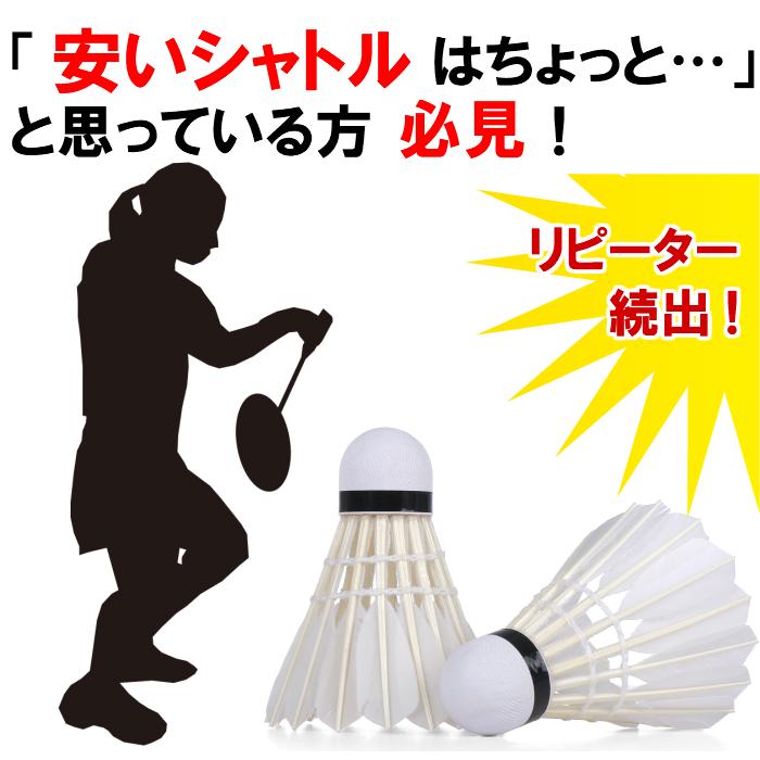 バドミントン シャトル 練習用 10ダース 120球 （初心者 中学生 高校生