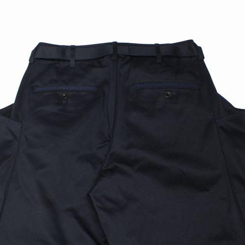 sacai サカイ 25SS Cotton Chino Pants パンツ 1 ネイビー : unstitch