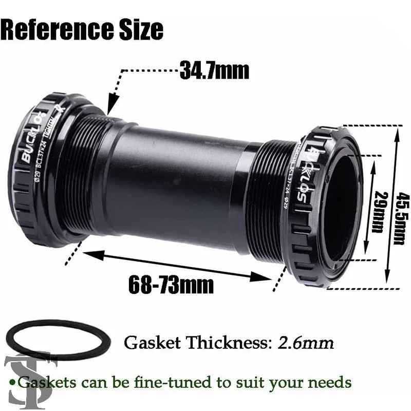 並行輸入品 ロードバイク用ボトムブラケット BSA 68/73MM SRAM DUB