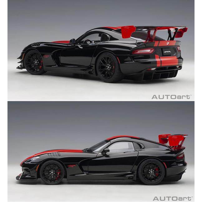 AUTOart 1/18 ダッジ バイパー 1:28 エディション ACR ブラック/レッド
