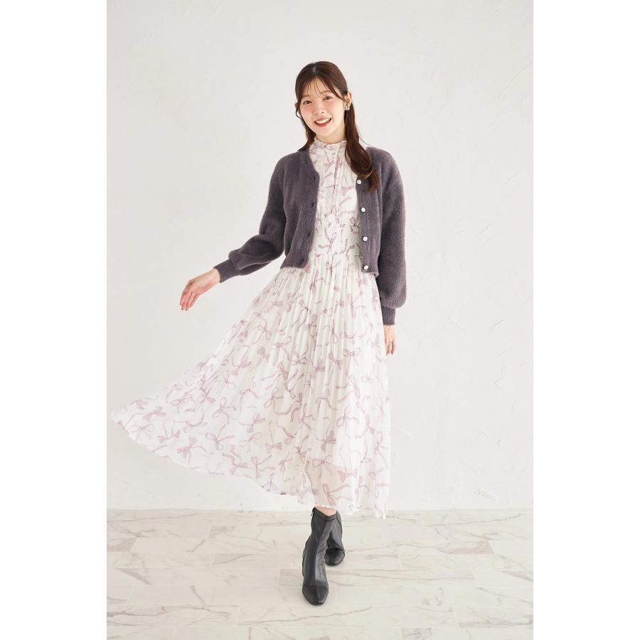 tocco closet（トッコ クローゼット） 多種ビジュー釦シャギーニット