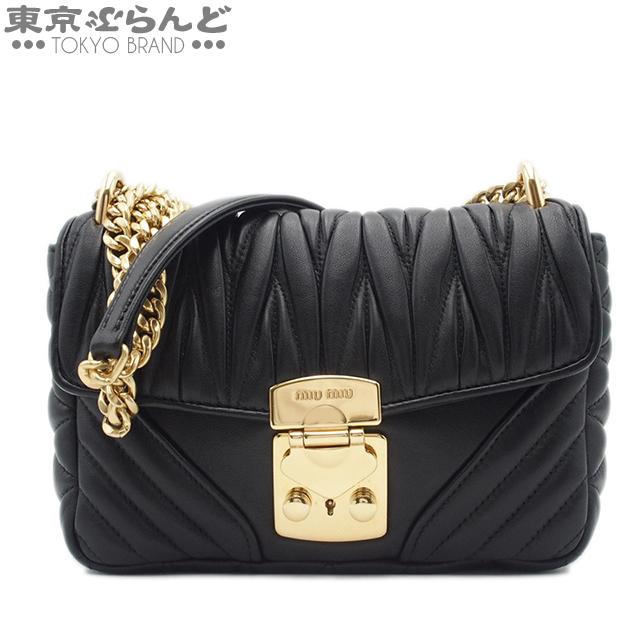 miu miu（ミュウミュウ） マテラッセ チェーンショルダーバッグ 2WAY