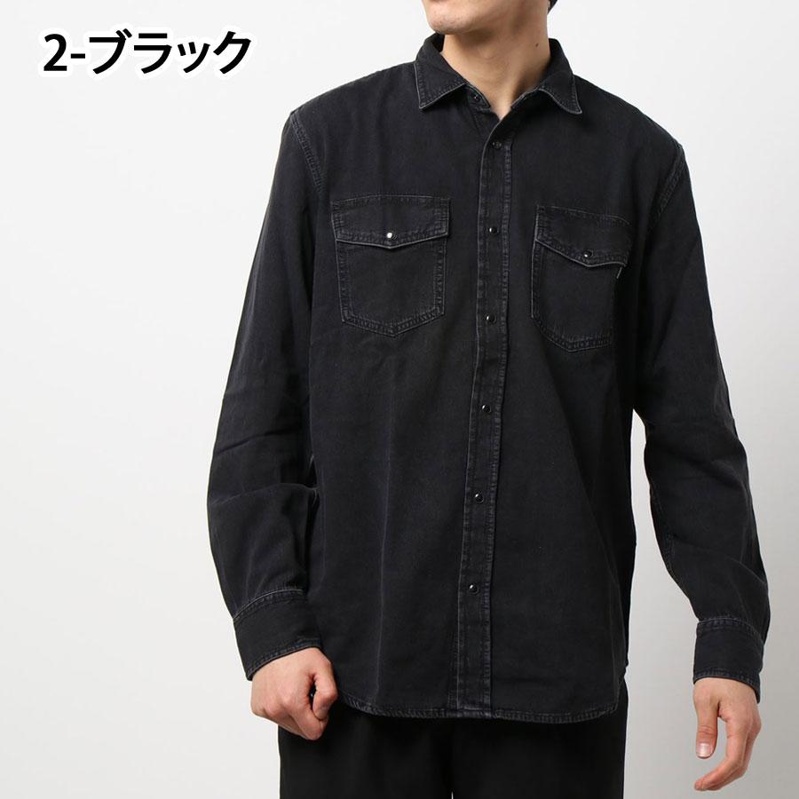 DIESEL（ディーゼル） ユーズド加工 ウォッシュ加工 デニムシャツ 長袖