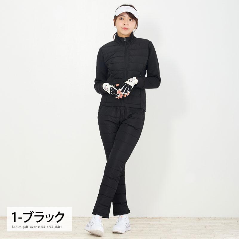 ゴルフウェア レディース ダウン上下セットアップ ダウンジャケット