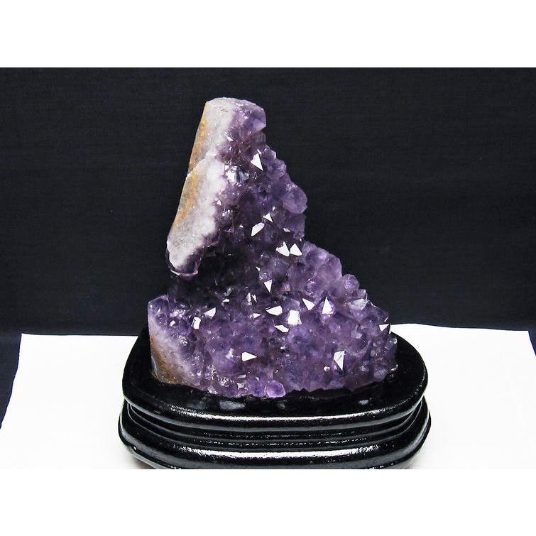 アメジスト クラスター ウルグアイ産 原石 amethyst 台座付属 花型