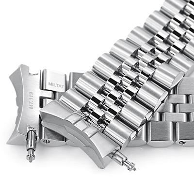 20mm メタル時計バンド ステンレススチール ジュビリー ブレスレット V