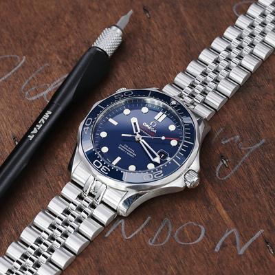 20mm メタル時計バンド ステンレススチール ジュビリー ブレスレット V