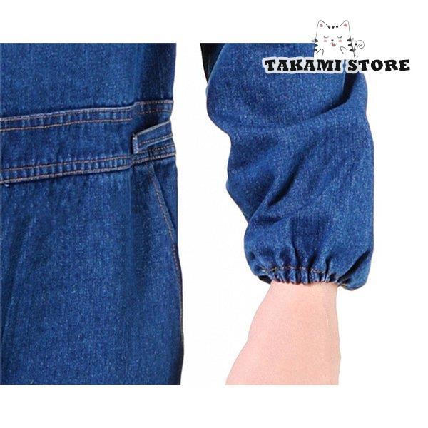 防寒つなぎ デニム作業服 作業着セットアップ メンズ オーバーオール