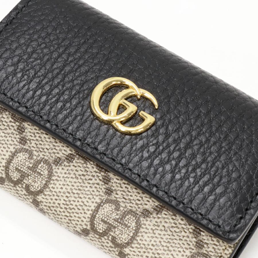 GUCCI（グッチ） 6連キーケース GGマーモントxGGスプリーム カーフ 黒