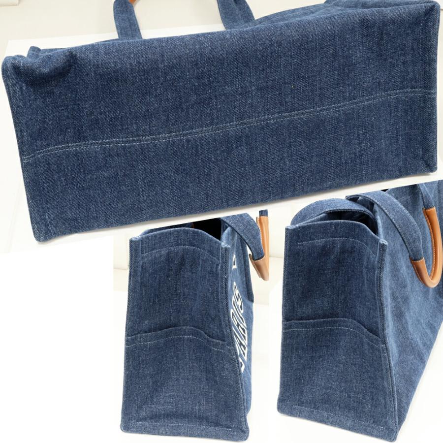 CELINE（セリーヌ） トートバッグ ラージ カバ デニムキャンバス