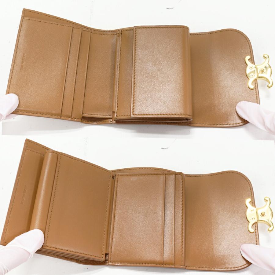 CELINE（セリーヌ） 三つ折り財布(小銭入れあり) トリオンフ スモール