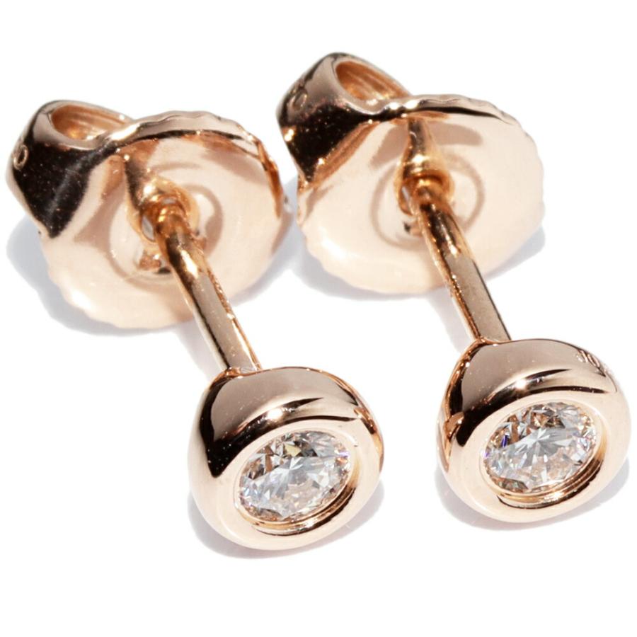 ティファニー ピアス K18PG ダイヤ0.14ct エルサペレッティ