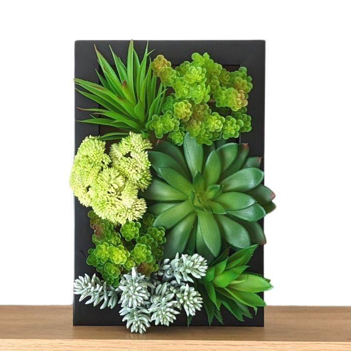 送料無料】フェイクグリーン 壁掛け おしゃれ 多肉植物 寄せ植え 観葉