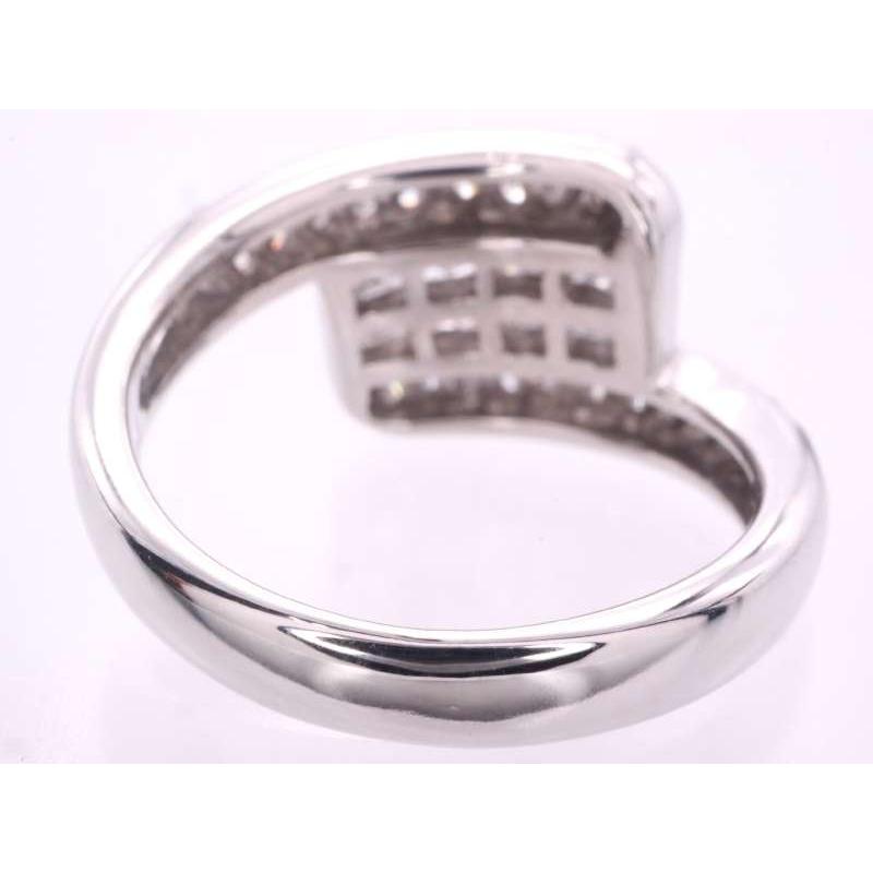 ダイヤ 1.18ct デザイン リング 11号 K18WG ホワイトゴールド : 親切な