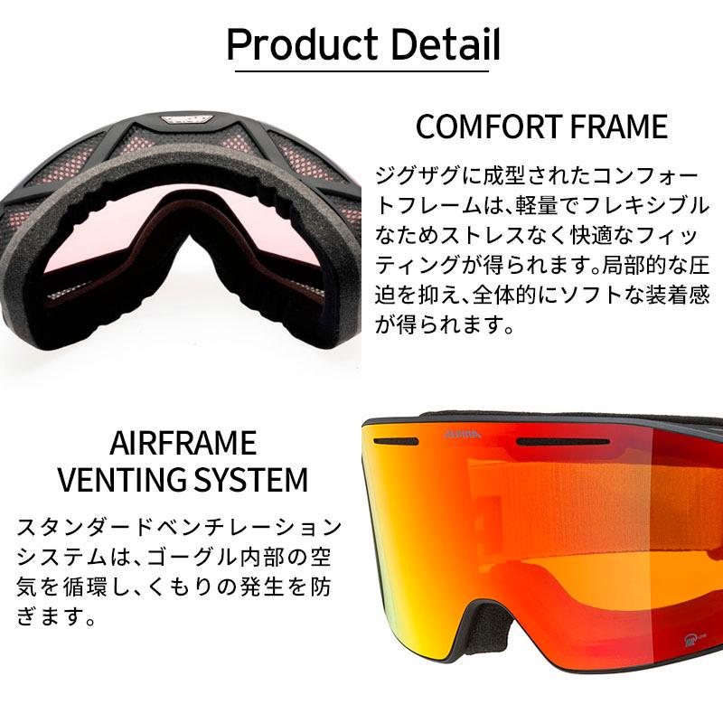 ALPINA（アルピナ） スキーゴーグル ゴーグル メンズ レディース