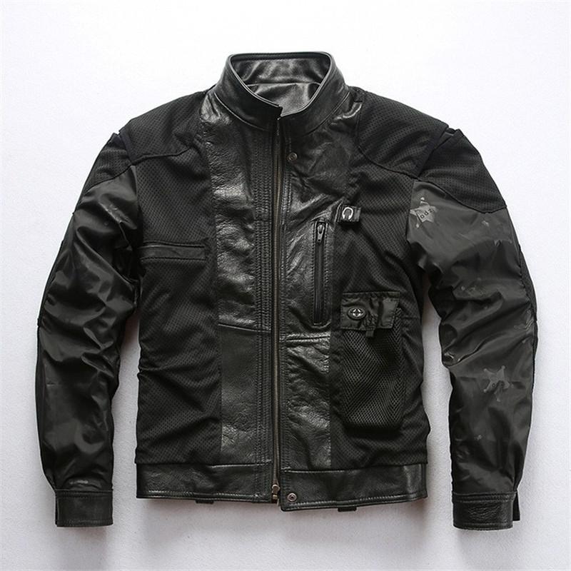 バイク用本革ジャケット 本革 革ジャケット 革ジャン プロテクター装着