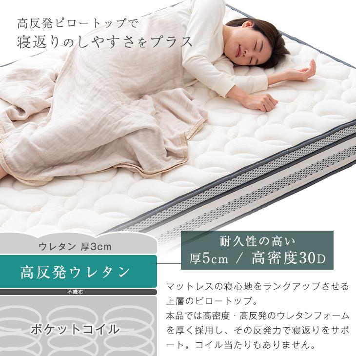 タンスのゲン マットレス クイーン ポケットコイル 高密度 ポケット