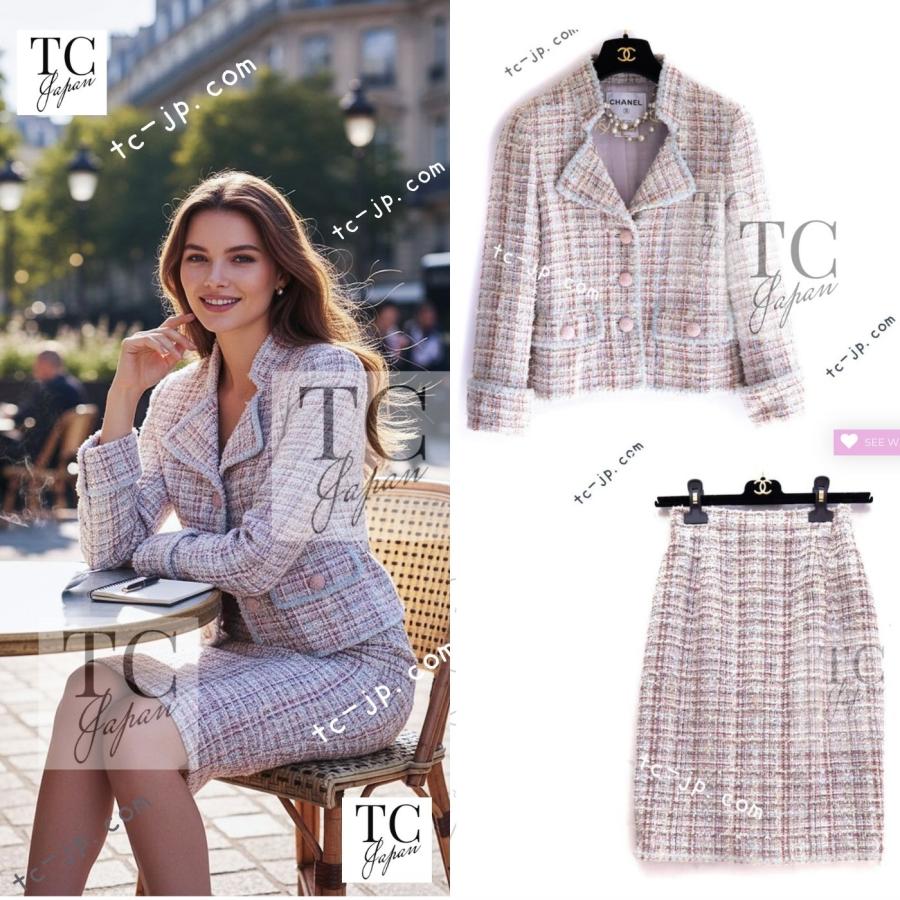 CHANEL（シャネル） スーツ ローズガーデン ルサージュ ピンク