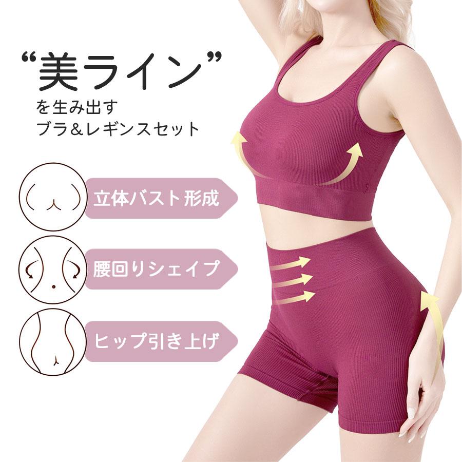スポーツブラ レギンス 上下セット フィットネスウェア 2点セット