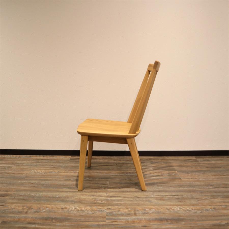 浜本工芸 ダイニングチェア 無垢 北欧 肘無し アームレスチェア イス