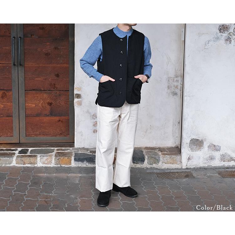ARAN アラン VEST ベスト NYLON TUSSER ナイロンタッサー ブラック