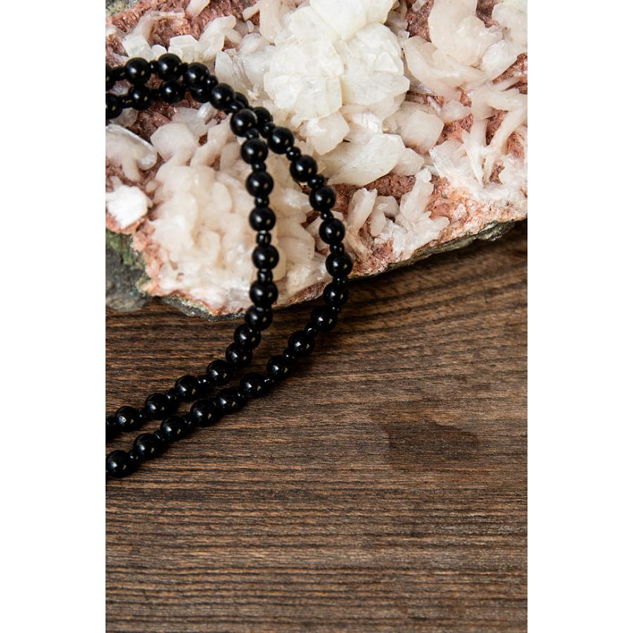 数珠 インドの数珠 ネックレス 首飾り ルドラクシャとドクロ 全長約