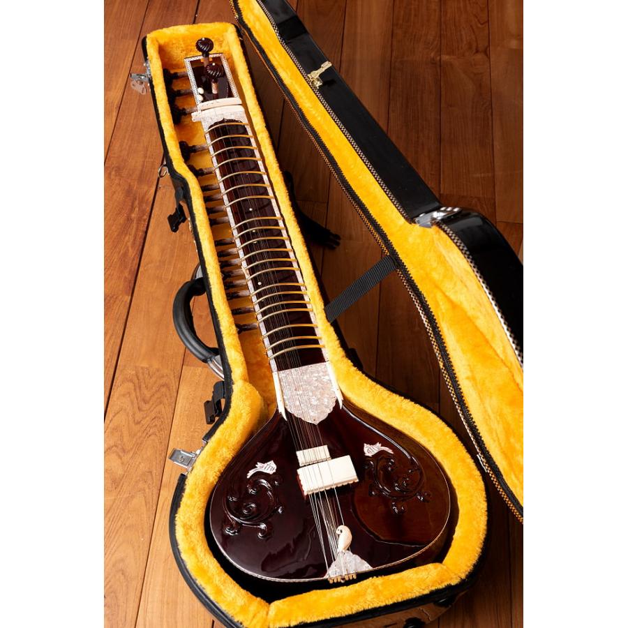 送料無料 シタール Sitar インド 楽器 (Kanailal＆Sons製)ヴィラヤット