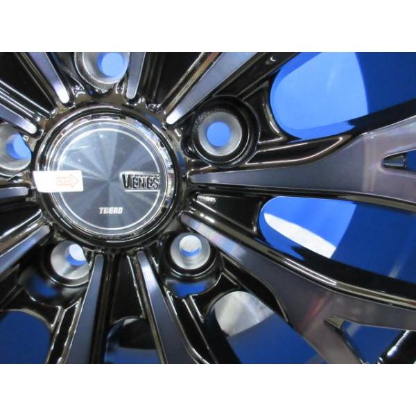 4本 ヴェゼル WR-V エリシオン 18インチ 5穴PCD114.3 新品 黒 アルミ