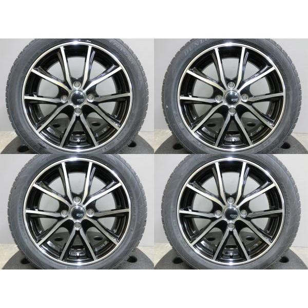 DUNLOP（ダンロップ） 165/55R15 新品 夏 タイヤ 中古 美品 ホイール 4