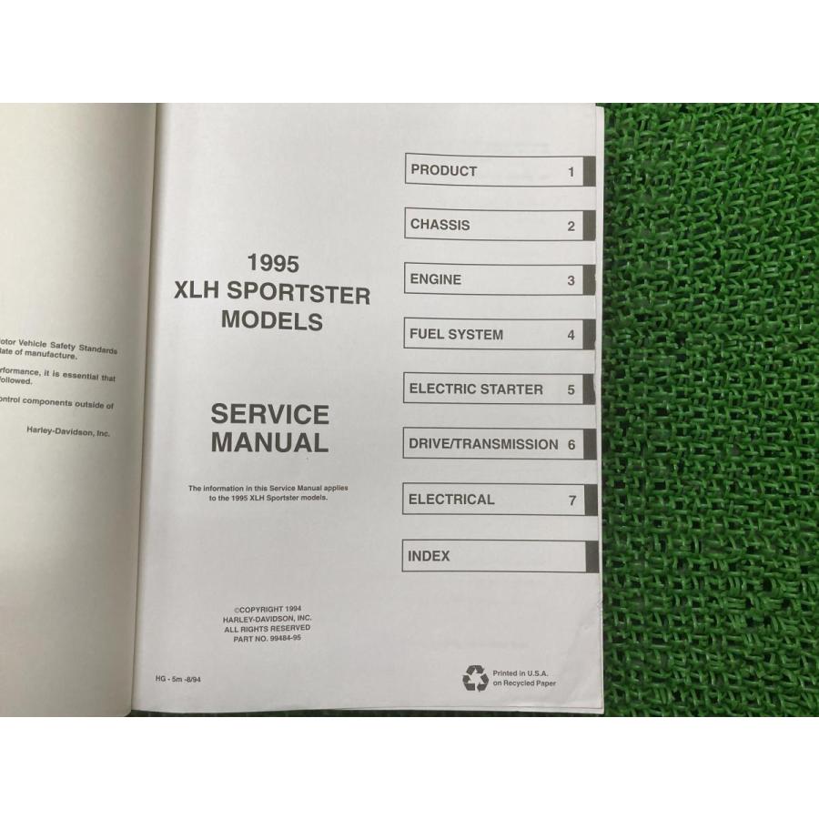 XLH サービスマニュアル ハーレー 正規 中古 バイク 整備書 配線図有り