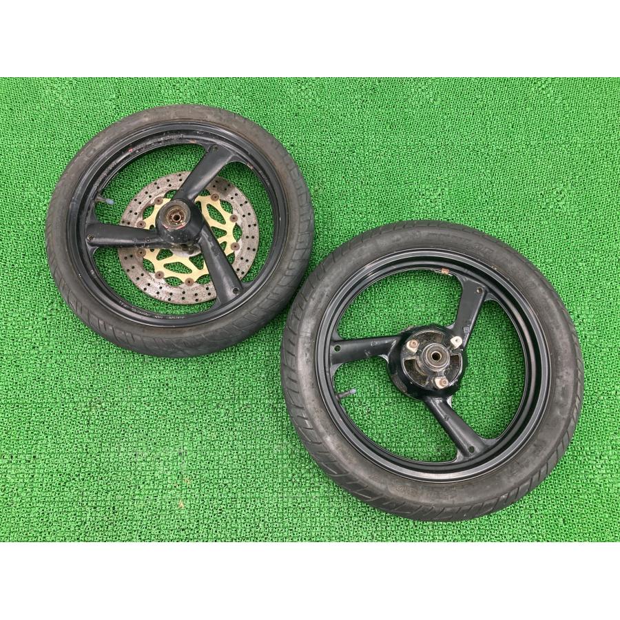 ヤマハ発動機 TZR250 ホイール 前後 黒 ヤマハ 純正 中古 バイク 部品